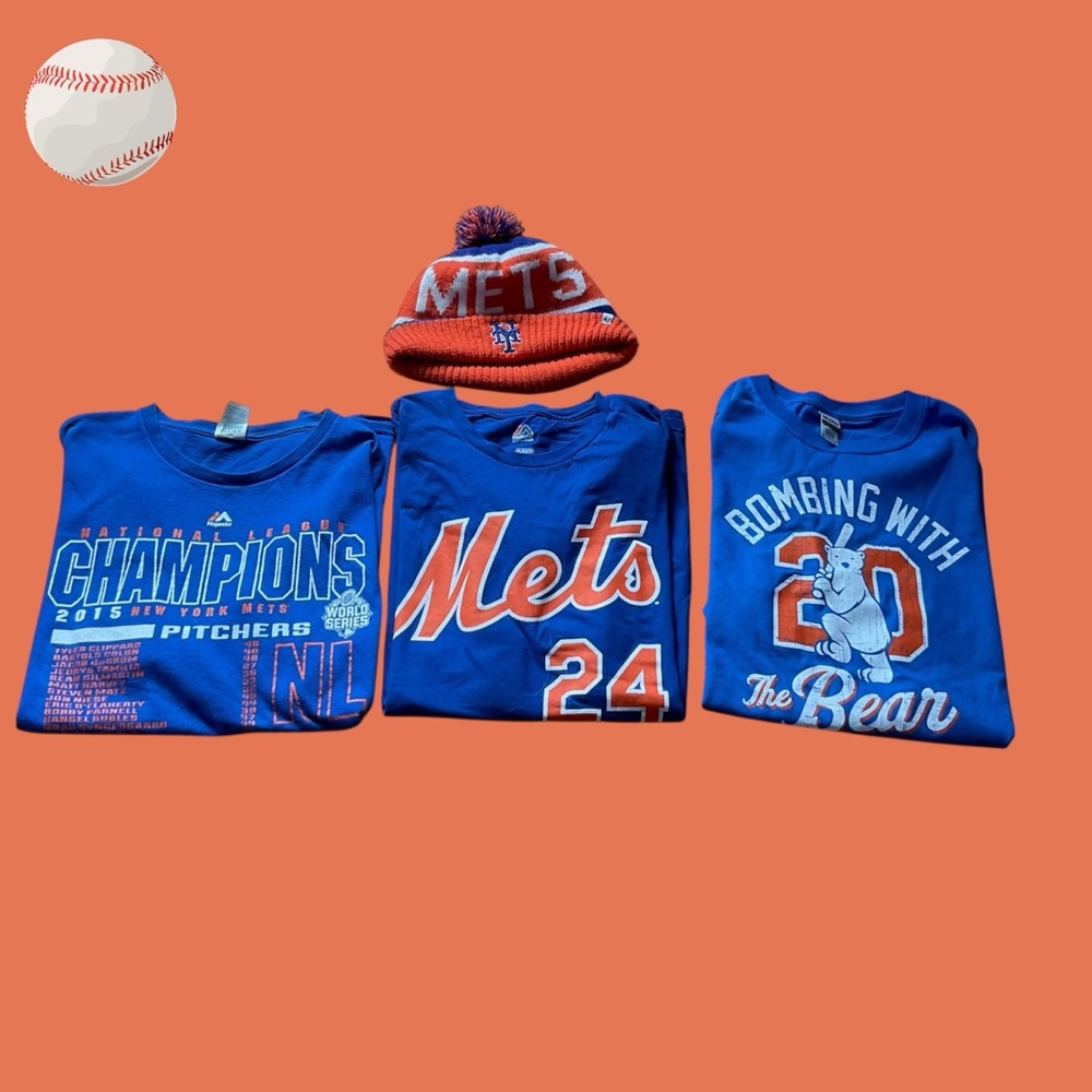 Mets Bundle- 3 T-shirts XL and‎ Hat